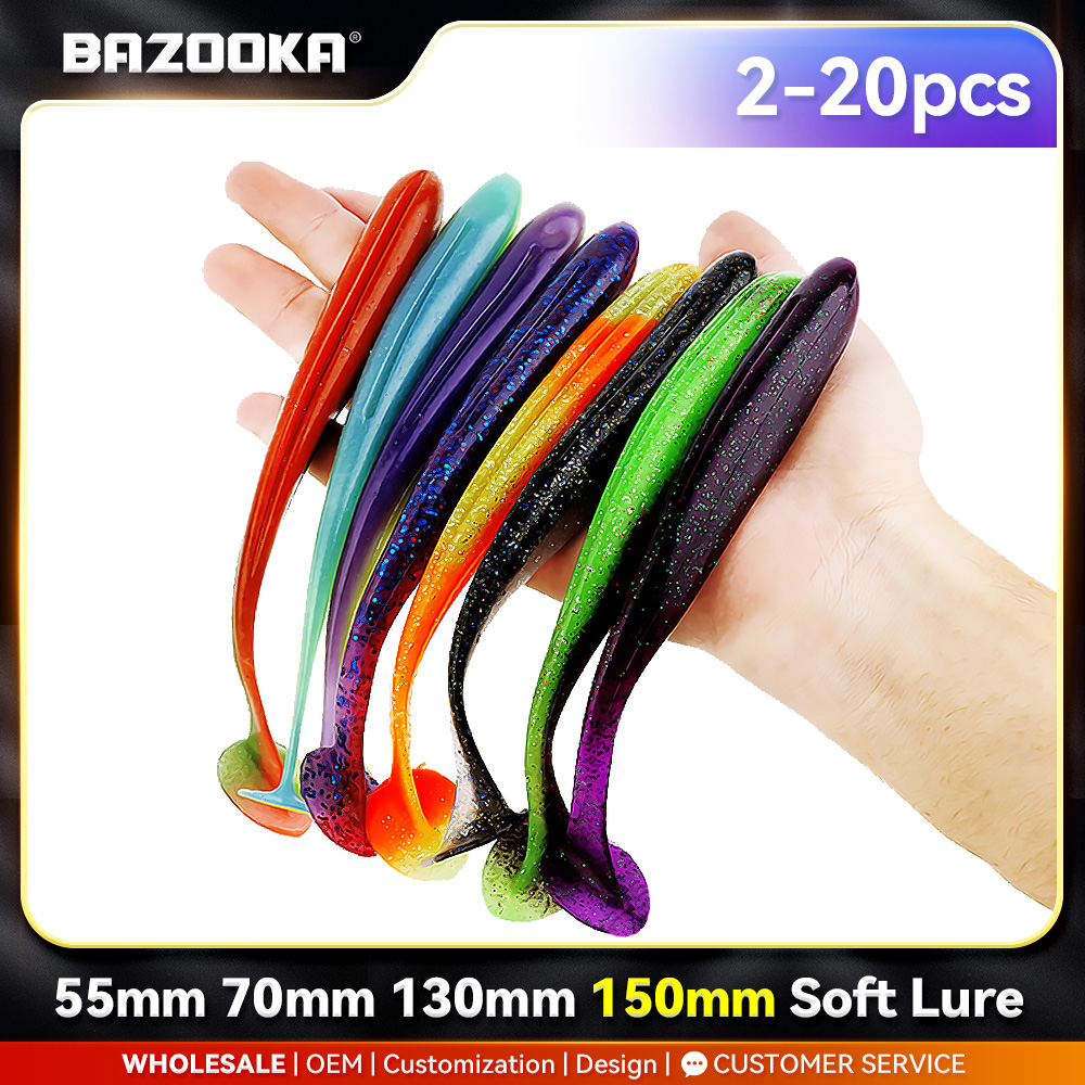Bazooka umpan pancing 100mm 15 - Fishing Lure Soft Plastic ulasan dan harga